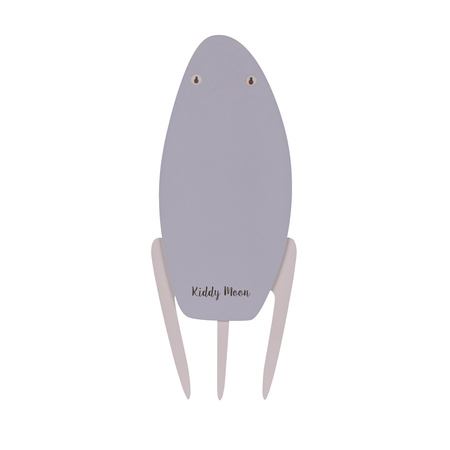 KiddyMoon Relief 3D BR-007 Rocket Akcesoria dekoracje, rakieta: szary