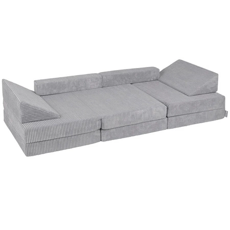 KiddyMoon Kanapa KKM-1400 Mebel piankowy, ciemnoszary