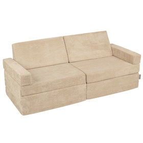 KiddyMoon Kanapa KKM-1400 Mebel piankowy, beżowy