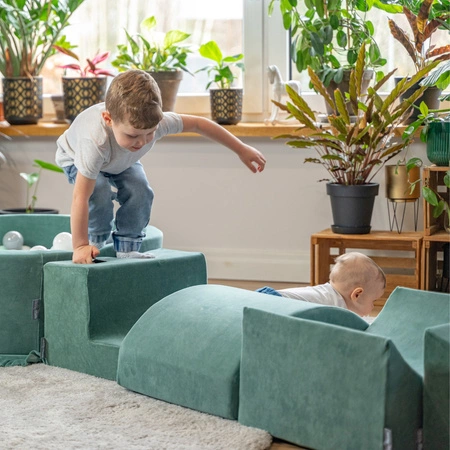 KiddyMoon Piankowy plac zabaw VELVET PPZV-244 Zabawka plac zabaw, zieleń lasu