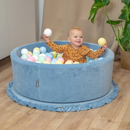 KiddyMoon Mata piankowa do zabawy Zabawka mata, błękit lodu