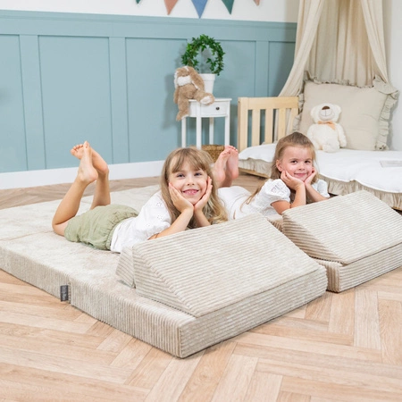 KiddyMoon Fotel KFM-700 Mebel piankowy, beżowy