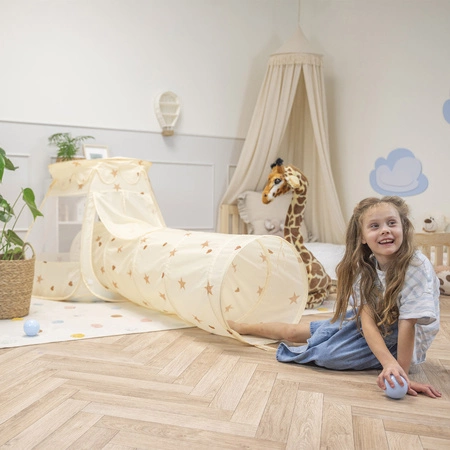 Tunel TT-100X + Pawilon PT-100X Zabawka plac zabaw, jasny beż