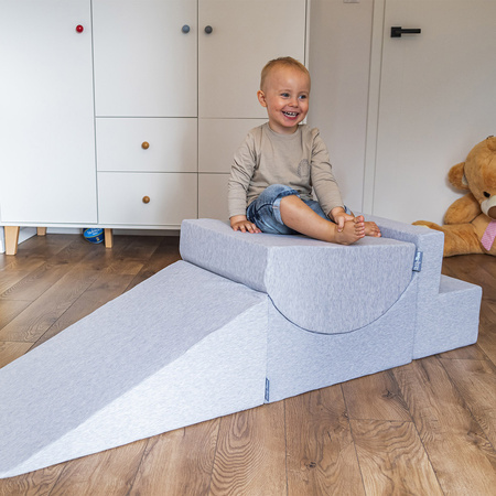 KiddyMoon Piankowy plac zabaw PPZ-223 Zabawka plac zabaw, jasnoszary