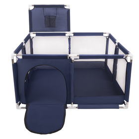 Boisko KK-100X z piłeczkami 6cm Zabawka kojec, niebieski: czarny-biały-niebieski-czerwony-żółty-turkus