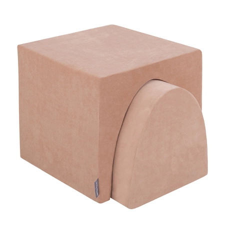 KiddyMoon Piankowy plac zabaw VELVET PPZV-212 Zabawka plac zabaw, róż pustyni