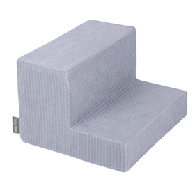 KiddyMoon Piankowy plac zabaw STRIPES PPZP-OK30VS-122 z piłeczkami Zabawka plac zabaw, ciemnoszary: pastelowy beż-biały-perła