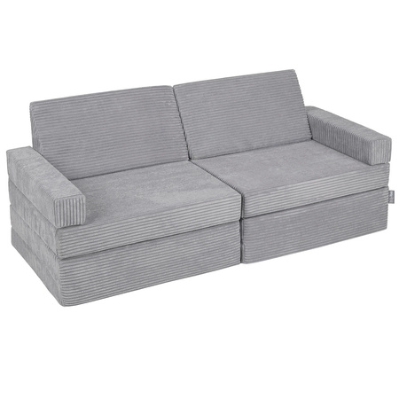 KiddyMoon Kanapa KKM-1400 Mebel piankowy, ciemnoszary