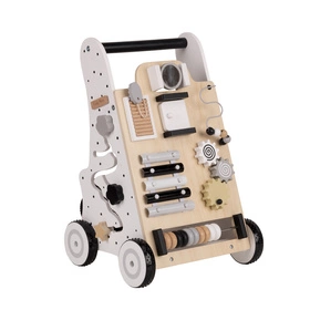 KiddyMoon Chodzik WK-001 Zabawka edukacyjna, czarno-biały