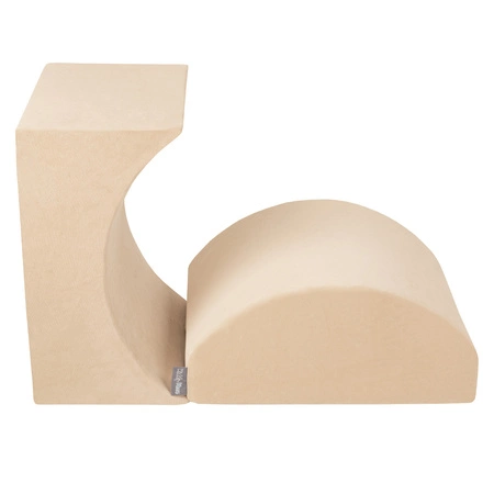 KiddyMoon Piankowy plac zabaw VELVET PPZV-222 Zabawka plac zabaw, beż piasku