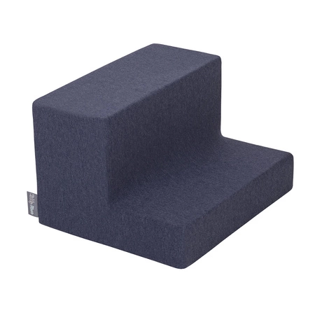 KiddyMoon Piankowy plac zabaw PPZP-OK30D-125 z piłeczkami Zabawka plac zabaw, granatowy: jasny zielony-żółty-turkus-pomarańcz-ciemny róż-fiolet