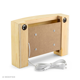 Kinkiet drewniany LED klon 18 W 4000 K