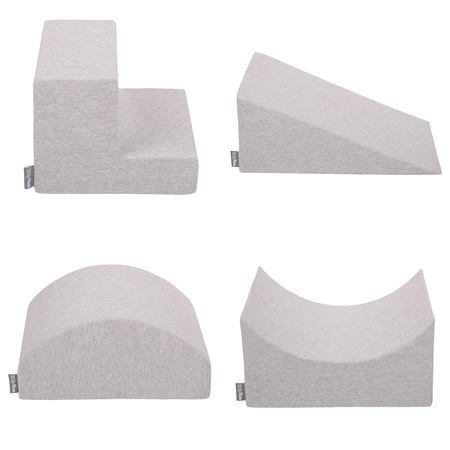 KiddyMoon Piankowy plac zabaw PPZ-214 Zabawka plac zabaw, jasnoszary