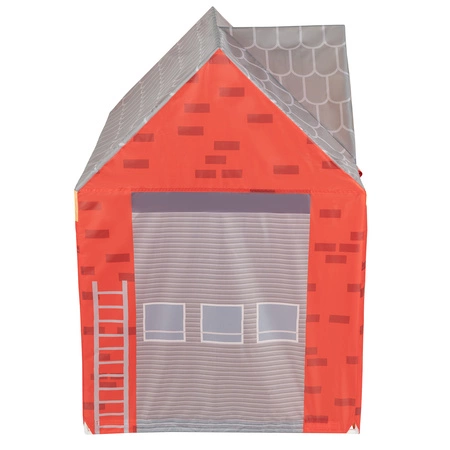 Domek do zabawy PH-400X z piłeczkami 6cm Zabawka namiot dla dzieci, czerwono-szary: szary-żółty-czerwony