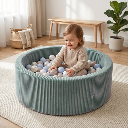 KiddyMoon ANAFI basen piankowy z piłeczkami 7 cm