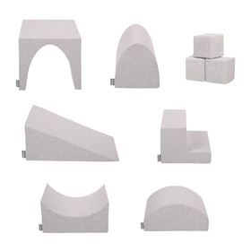 KiddyMoon Piankowy plac zabaw PPZ-217 Zabawka plac zabaw, jasnoszary