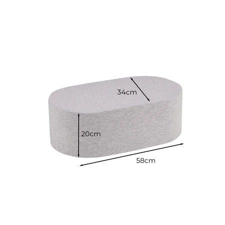 KiddyMoon Piankowy zestaw wypoczynkowy Mebel zestaw mebelków, jasnoszary