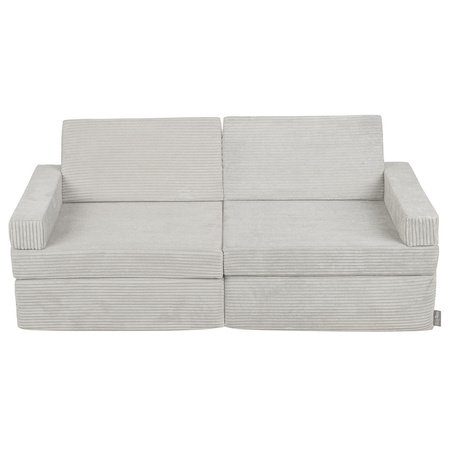 KiddyMoon Kanapa KKM-1400 Mebel piankowy, jasnoszary