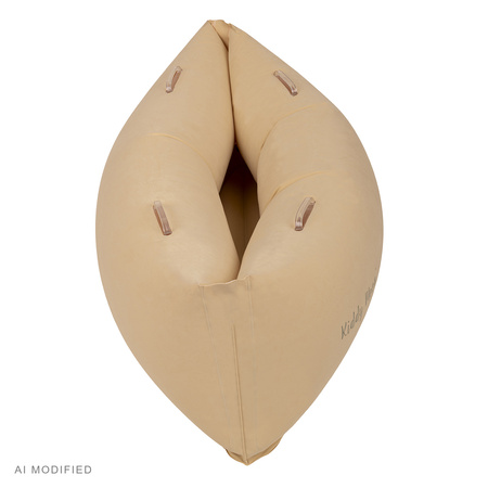 KiddyMoon IP-001 Dmuchana łódka Zabawka sensoryczna, beżowy
