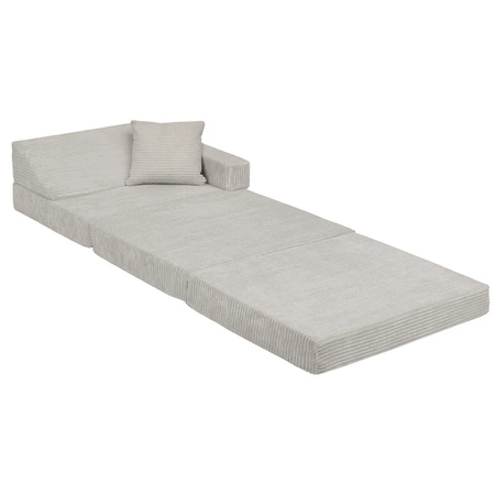 KiddyMoon FOTEL z poduszką KFMP-700 Mebel piankowy, jasnoszary