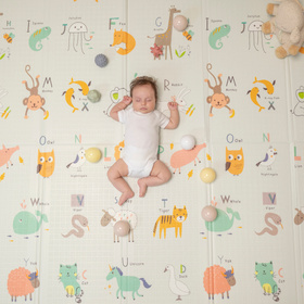 KiddyMoon FM-001 Zabawka mata, stripes