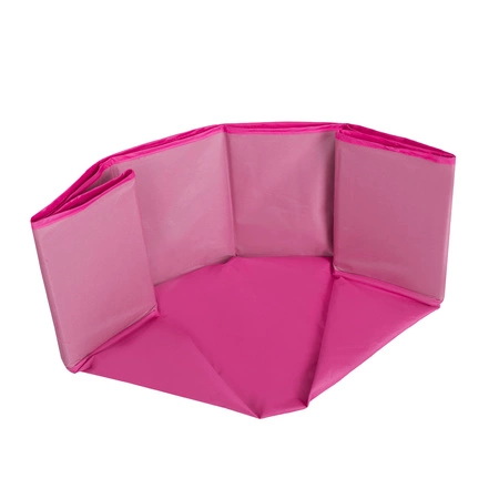 Suchy basen składany BS-100X Zabawka kojec, różowy