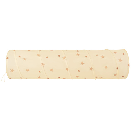 Tunel TT-100X + Namiot zamek NZ-100X Zabawka plac zabaw, jasny beż