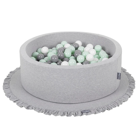 KiddyMoon Mata piankowa do zabawy Zabawka mata, jasnoszary