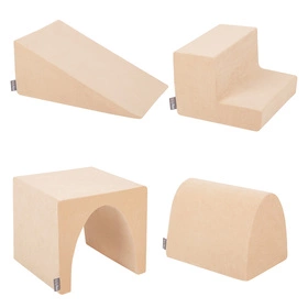 KiddyMoon Piankowy plac zabaw VELVET PPZV-244 Zabawka plac zabaw, beż piasku