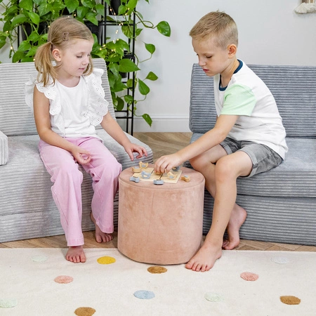 KiddyMoon Piankowy plac zabaw VELVET PPZV-251 Zabawka plac zabaw, róż pustyni