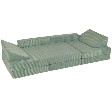 KiddyMoon Kanapa KKM-1400 Mebel piankowy, zielony