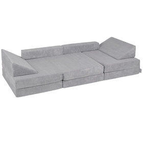 KiddyMoon Kanapa KKM-1400 Mebel piankowy, ciemnoszary