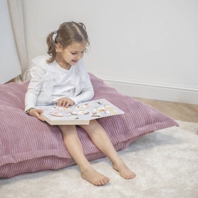 KiddyMoon KMPS-1400 Poduszka z piłeczkami Zabawka sensoryczna, fioletowy