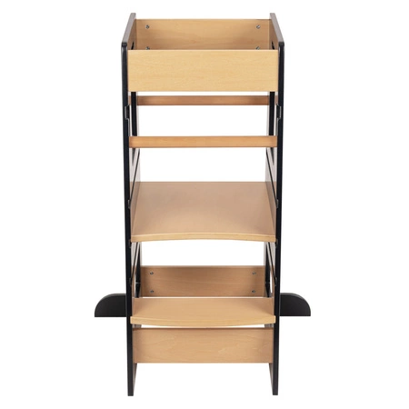 KiddyMoon ST-003 Mebel kitchen helper, black/natural