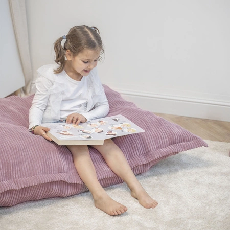 KiddyMoon KMPS-1400 Poduszka z piłeczkami Zabawka sensoryczna, fioletowy