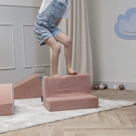 KiddyMoon Piankowy plac zabaw VELVET PPZV-211 Zabawka plac zabaw, róż pustyni