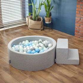 KiddyMoon Piankowy plac zabaw PPZ-253 Zabawka plac zabaw, jasnoszary