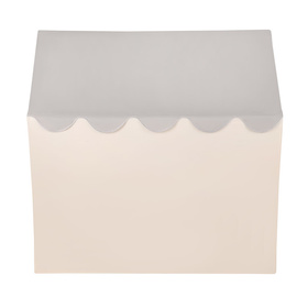 KiddyMoon Domek dla dzieci PH-002 z piłeczkami 7cm Zabawka namiot dla dzieci, white-grey: pastelowy beż-zielonoszary-pastelowy żółty-biały