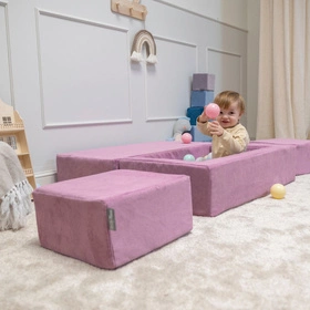 KiddyMoon SBM-2P-330 Mebel piankowy, fioletowy