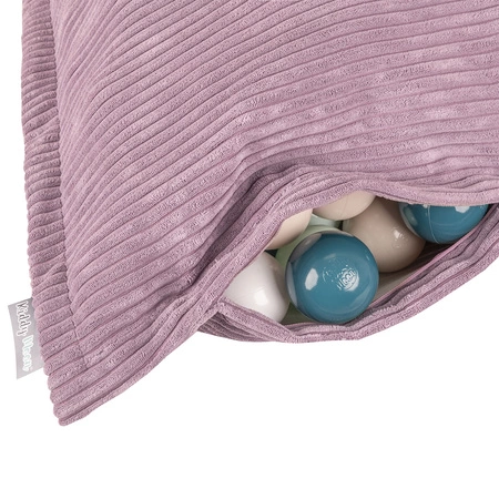 KiddyMoon KMPS-1400 Poduszka z piłeczkami Zabawka sensoryczna, fioletowy