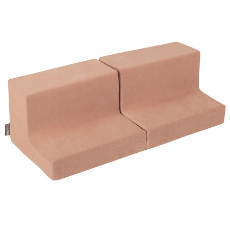 KiddyMoon Piankowy plac zabaw VELVET PPZV-232 Zabawka plac zabaw, róż pustyni