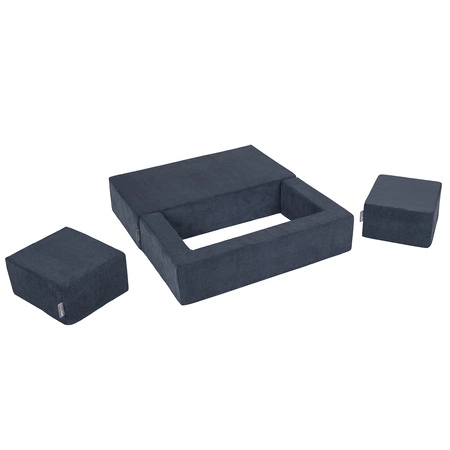 KiddyMoon SBM-2P-660 Mebel piankowy, granatowy