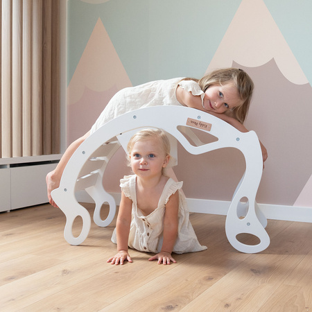 KiddyMoon Bujak dla dzieci WR-001 Zabawka na biegunach, white