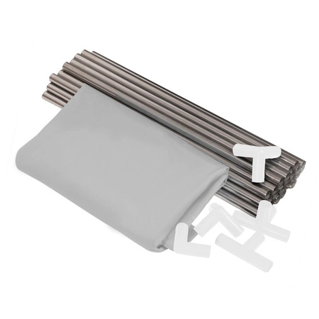 Boisko KK-100X z piłeczkami 6cm Zabawka kojec, szary: żółty-biały-szary-pomarańcz