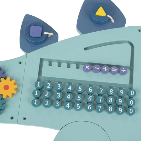 KiddyMoon Tablica manipulacyjna AB-001 Zabawka edukacyjna, blue