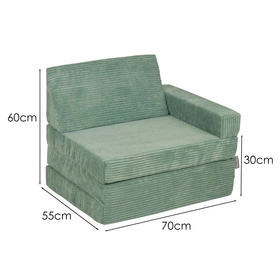 KiddyMoon Fotel KFM-700 Mebel piankowy, zielony