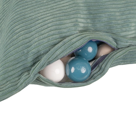 KiddyMoon KMPS-1400 Poduszka z piłeczkami Zabawka sensoryczna, zielony