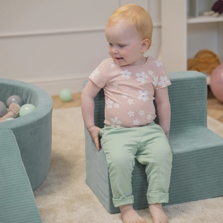 KiddyMoon Piankowy plac zabaw STRIPES PPZVS-211 Zabawka plac zabaw, zielony