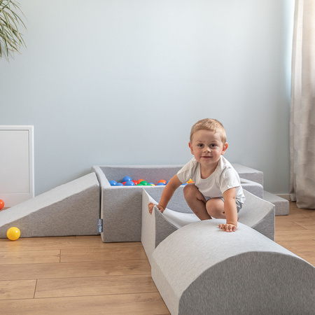 KiddyMoon Piankowy plac zabaw PPZ-221 Zabawka plac zabaw, jasnoszary