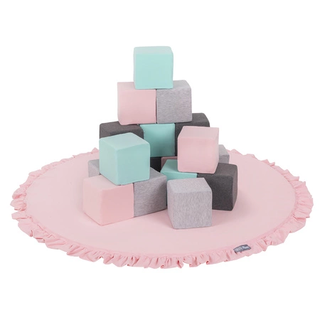 KiddyMoon Mata piankowa do zabawy Zabawka mata, różowy